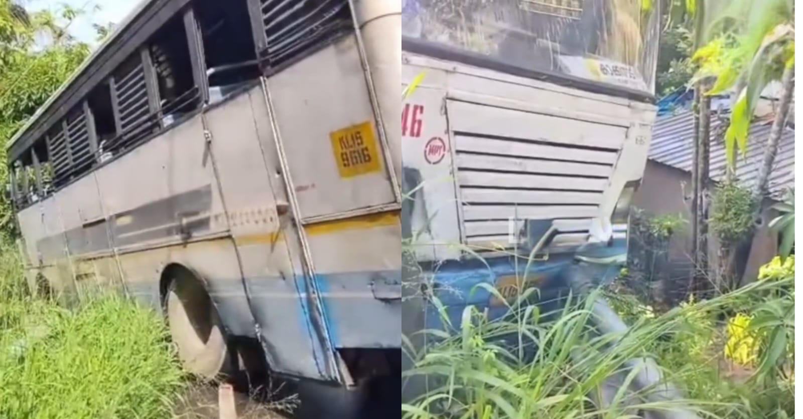 പറവൂർ ചെറായി പാലത്തിൽ ബസ്സപകടം