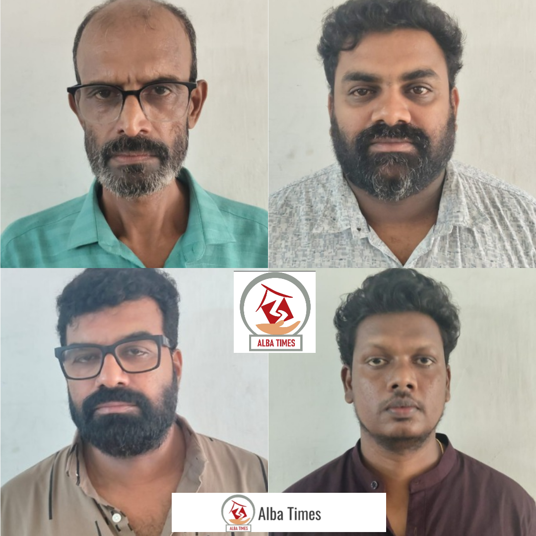 കൂടൽമാണിക്യം ക്ഷേത്രമുറ്റത്ത് പരസ്യ മദ്യപാനം: നാല് പ്രതികൾ അറസ്റ്റിൽ