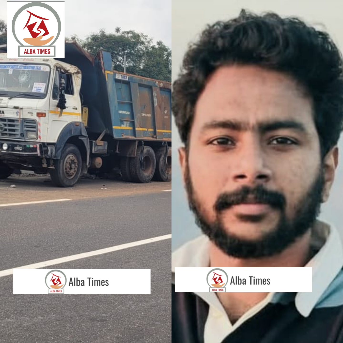 ടോറസ് ലോറിക്ക് പിറകിൽ കാറിടിച്ച് കാർ യാത്രക്കാരനായ യുവാവ് മരിച്ചു.